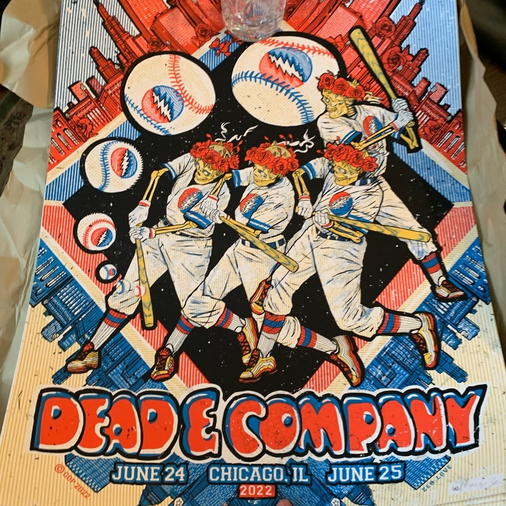 Dead and Company Wrigley Field Concert Poster